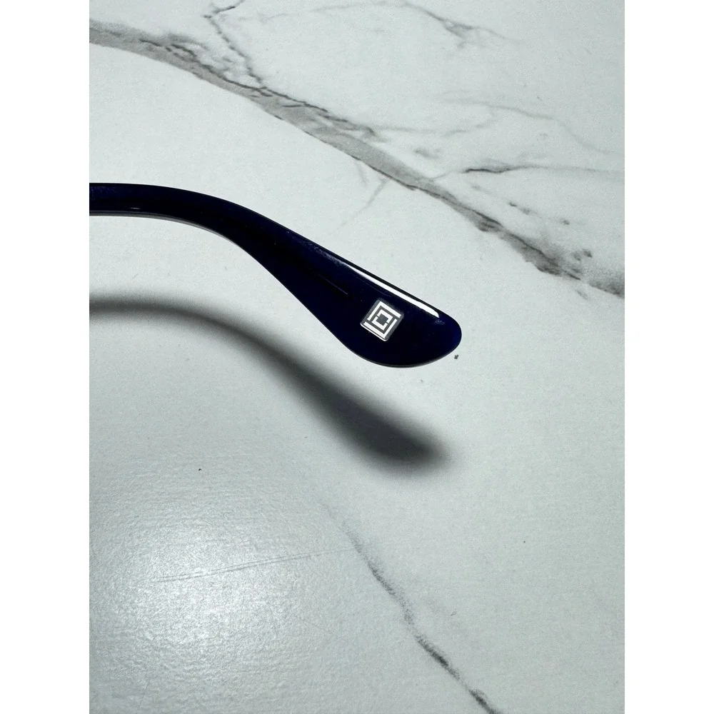 Liz Claiborne L647 Eyeglasses Blue Marbled Acetate Frames 52-16-135 IPR